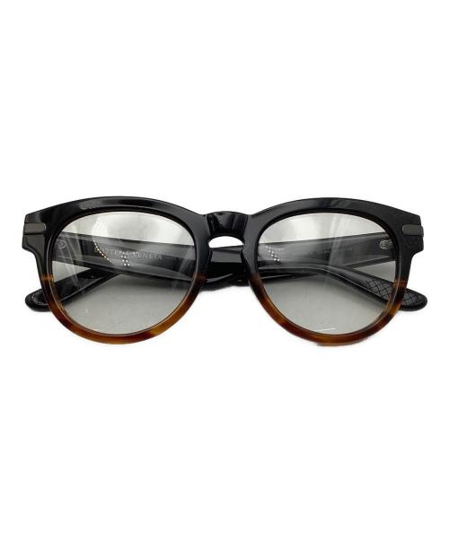 BOTTEGA VENETA（ボッテガベネタ）BOTTEGA VENETA (ボッテガベネタ) サングラス ブラック×ブラウン サイズ:51□21 145の古着・服飾アイテム