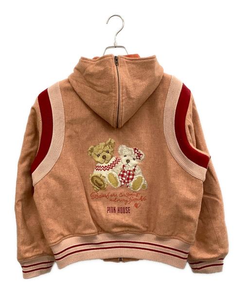 PINK HOUSE（ピンクハウス）PINK HOUSE (ピンクハウス) フーデッドジャケット ピンク サイズ:−の古着・服飾アイテム