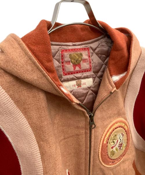 PINK HOUSE（ピンクハウス）PINK HOUSE (ピンクハウス) フーデッドジャケット ピンク サイズ:−の古着・服飾アイテム