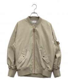 PLST（プラステ）の古着「MA-1ジャケット」｜ベージュ