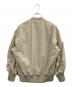 PLST (プラステ) MA-1ジャケット ベージュ サイズ:S：13000円