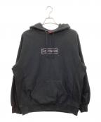 SUPREMEシュプリーム）の古着「KAWS Chalk Logo Hooded Sweatshirt」｜ブラック