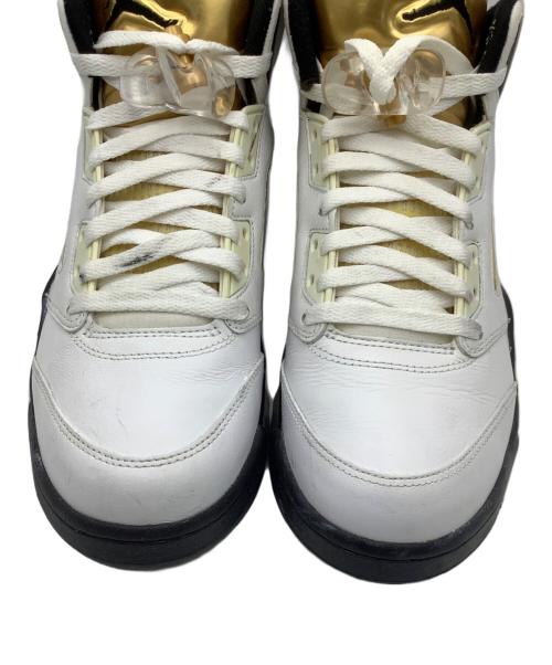 NIKE（ナイキ）NIKE (ナイキ) ハイカットスニーカー ホワイト×ゴールド サイズ:26の古着・服飾アイテム