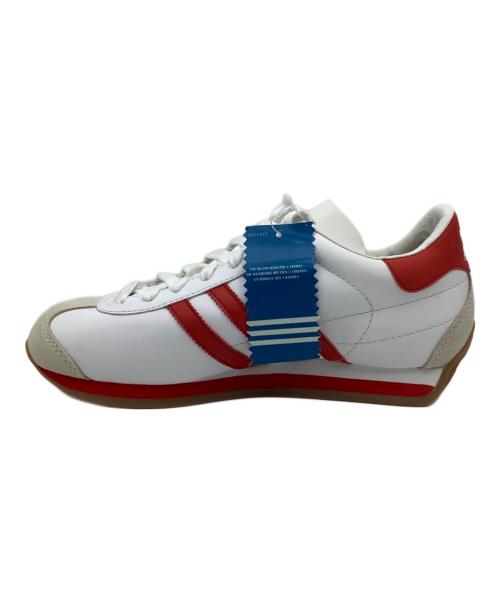 adidas（アディダス）adidas (アディダス) ローカットスニーカー ホワイト×レッド サイズ:24の古着・服飾アイテム