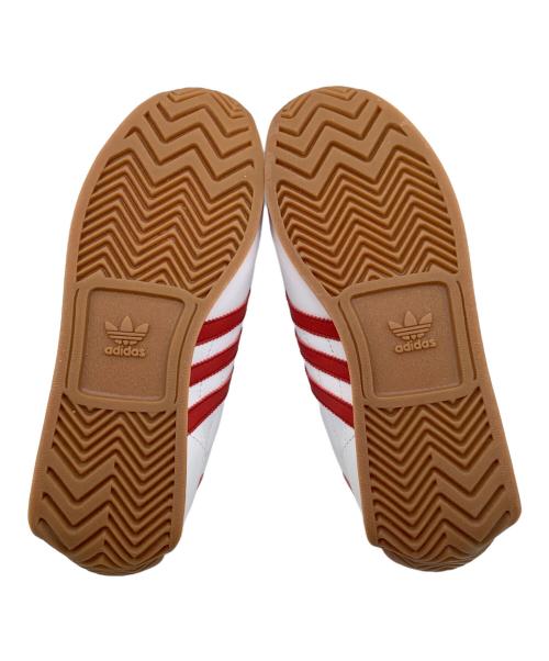 adidas（アディダス）adidas (アディダス) ローカットスニーカー ホワイト×レッド サイズ:24の古着・服飾アイテム
