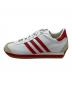 adidas (アディダス) ローカットスニーカー ホワイト×レッド サイズ:24：12000円