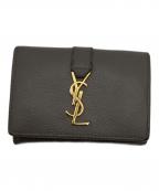 Saint Laurent Parisサンローランパリ）の古着「3つ折り財布」｜グレー