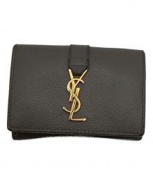 Saint Laurent Paris（サンローランパリ）の古着「3つ折り財布」｜グレー