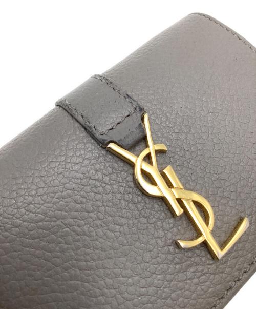 Saint Laurent Paris（サンローランパリ）Saint Laurent Paris (サンローランパリ) 3つ折り財布 グレー サイズ:−の古着・服飾アイテム