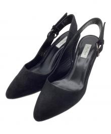 MaxMara（マックスマーラ）の古着「スウェードパンプス」｜ブラック