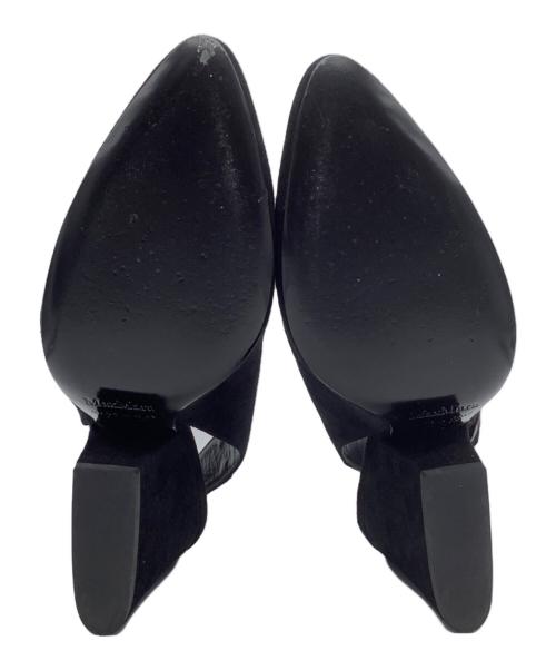 MaxMara（マックスマーラ）MaxMara (マックスマーラ) スウェードパンプス ブラック サイズ:36の古着・服飾アイテム