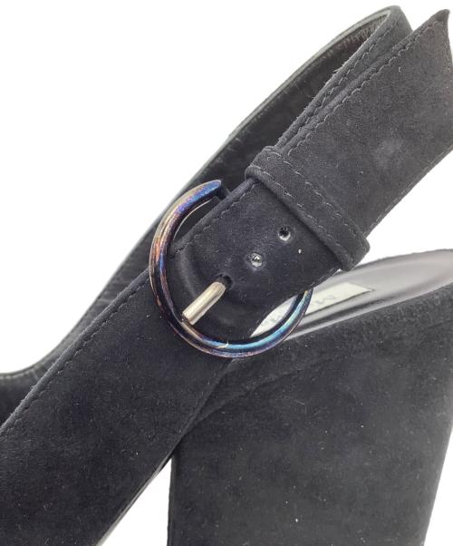 MaxMara（マックスマーラ）MaxMara (マックスマーラ) スウェードパンプス ブラック サイズ:36の古着・服飾アイテム