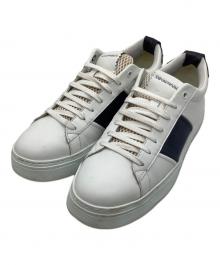 EMPORIO ARMANI（エンポリオアルマーニ）の古着「ローカットスニーカー」｜ネイビー×ホワイト