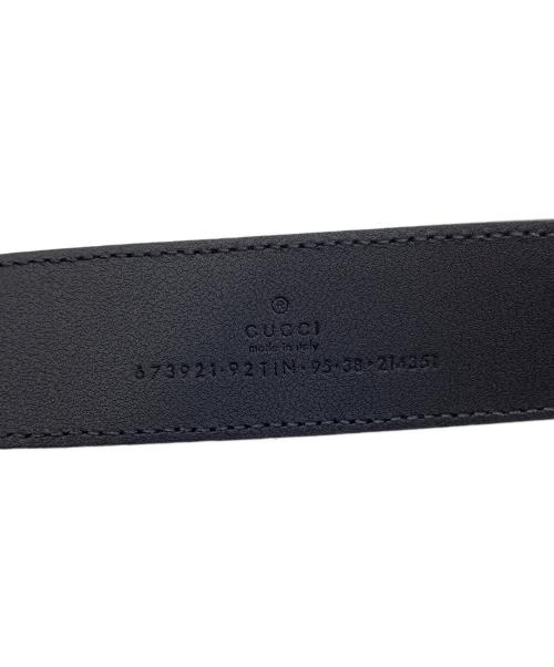 GUCCI（グッチ）GUCCI (グッチ) インターロッキングG ディテール付き ベルト ブラック サイズ:−の古着・服飾アイテム