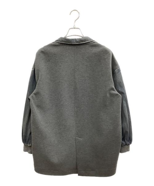 Ayane（アヤネ）Ayane (アヤネ) 裏キルトVネックダンガリージャケット ブルー サイズ:38の古着・服飾アイテム