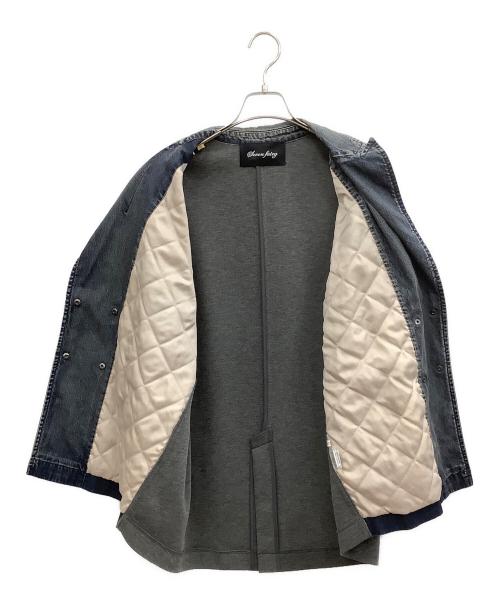 Ayane（アヤネ）Ayane (アヤネ) 裏キルトVネックダンガリージャケット ブルー サイズ:38の古着・服飾アイテム