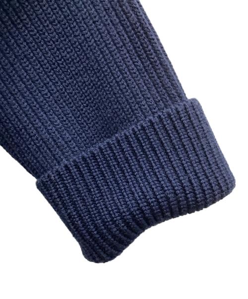 BARNEYS NEWYORK（バーニーズ・ニューヨーク）BARNEYS NEWYORK (バーニーズ・ニューヨーク) ダウンニットコンビネーションブルゾン ネイビー サイズ:Mの古着・服飾アイテム