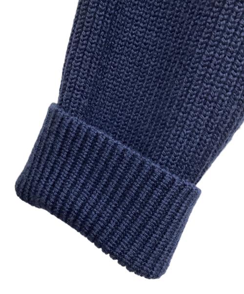 BARNEYS NEWYORK（バーニーズ・ニューヨーク）BARNEYS NEWYORK (バーニーズ・ニューヨーク) ダウンニットコンビネーションブルゾン ネイビー サイズ:Mの古着・服飾アイテム