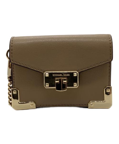 MICHAEL KORS（マイケルコース）MICHAEL KORS (マイケルコース) カードケース ベージュの古着・服飾アイテム