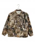 ATMOSアトモス）の古着「Tree Camo Pattern Coverall Jacket BEIGE CAMOUFLAGE」｜ブラウン×グリーン