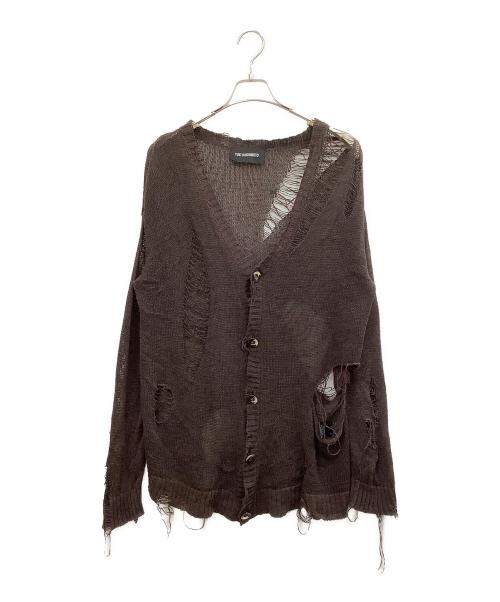 YUKI HASHIMOTO（ユウキハシモト）YUKI HASHIMOTO (ユウキハシモト) 薄手カーディガン ブラウン サイズ:46の古着・服飾アイテム