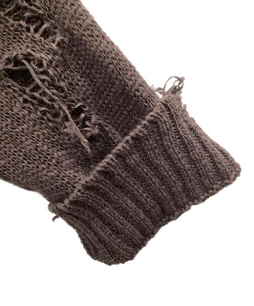 YUKI HASHIMOTO（ユウキハシモト）YUKI HASHIMOTO (ユウキハシモト) 薄手カーディガン ブラウン サイズ:46の古着・服飾アイテム