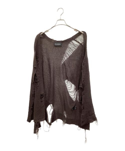 YUKI HASHIMOTO（ユウキハシモト）YUKI HASHIMOTO (ユウキハシモト) 薄手カーディガン ブラウン サイズ:46の古着・服飾アイテム
