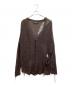 YUKI HASHIMOTO（ユウキハシモト）の古着「薄手カーディガン」｜ブラウン