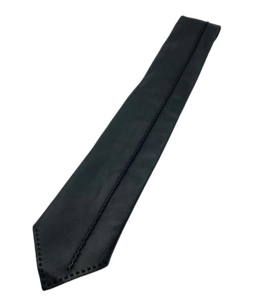 HERMES（エルメス）HERMES (エルメス) ラムスキンネクタイ グリーン サイズ:−の古着・服飾アイテム