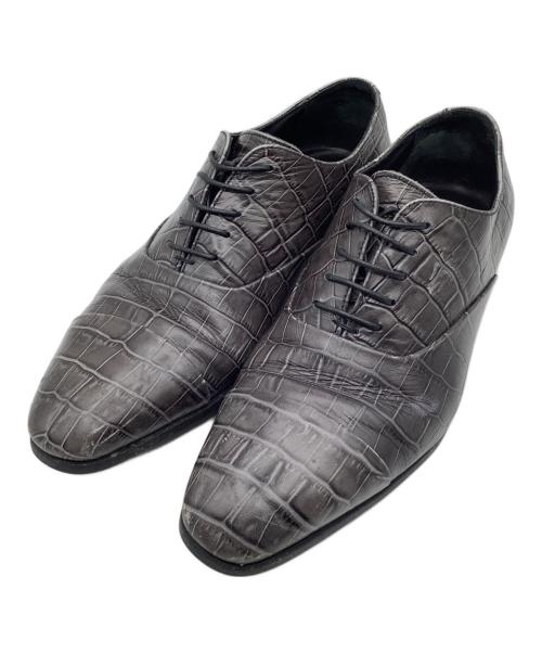 GIORGIO ARMANI（ジョルジョアルマーニ）GIORGIO ARMANI (ジョルジョアルマーニ) レースアップシューズ グレー サイズ:5の古着・服飾アイテム
