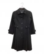 BURBERRYバーバリー）の古着「ステンカラーコート」｜ブラック