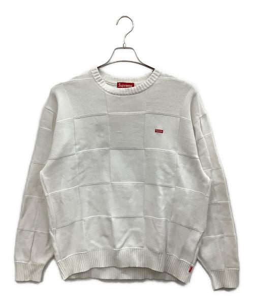 SUPREME（シュプリーム）SUPREME (シュプリーム) 薄手ニット ホワイト サイズ:Lの古着・服飾アイテム