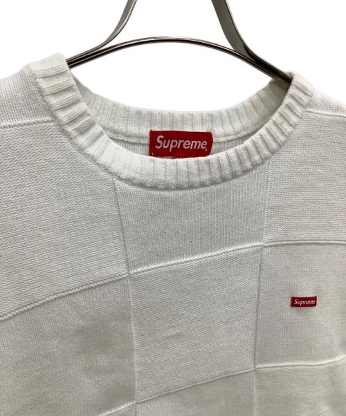 SUPREME（シュプリーム）SUPREME (シュプリーム) 薄手ニット ホワイト サイズ:Lの古着・服飾アイテム