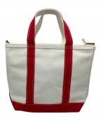 L.L.Beanエルエルビーン）の古着「トートバッグ」｜アイボリー×レッド