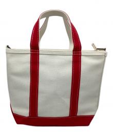 L.L.Bean（エルエルビーン マウンテンパーカー）の古着「トートバッグ」｜アイボリー×レッド