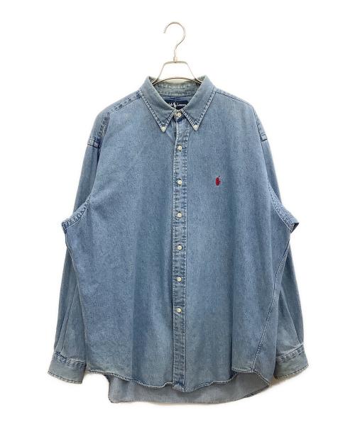 POLO RALPH LAUREN（ポロ・ラルフローレン）POLO RALPH LAUREN (ポロ・ラルフローレン) 長袖シャツ インディゴ サイズ:XLの古着・服飾アイテム