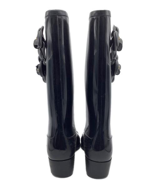 CHANEL（シャネル）CHANEL (シャネル) レインブーツ ブラック サイズ:37の古着・服飾アイテム