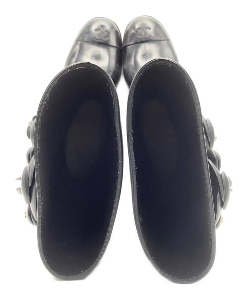 CHANEL（シャネル）CHANEL (シャネル) レインブーツ ブラック サイズ:37の古着・服飾アイテム