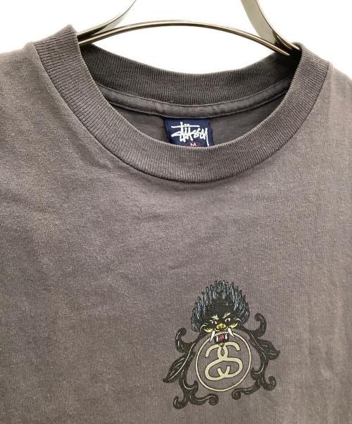 stussy（ステューシー）stussy (ステューシー) ドラゴンプリントTシャツ グレー サイズ:Mの古着・服飾アイテム