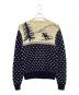 POLO RALPH LAUREN (ポロ・ラルフローレン) 厚手ニット アイボリー×ネイビー サイズ:L：10000円