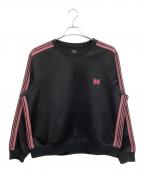 Needlesニードルズ）の古着「Track Crew Neck Shirt」｜ブラック×ピンク