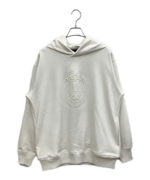 Paris Saint-Germain（パリサンジェルマン）Paris Saint-Germain (パリサンジェルマン) プルオーバーパーカー ホワイト サイズ:Mの古着・服飾アイテム