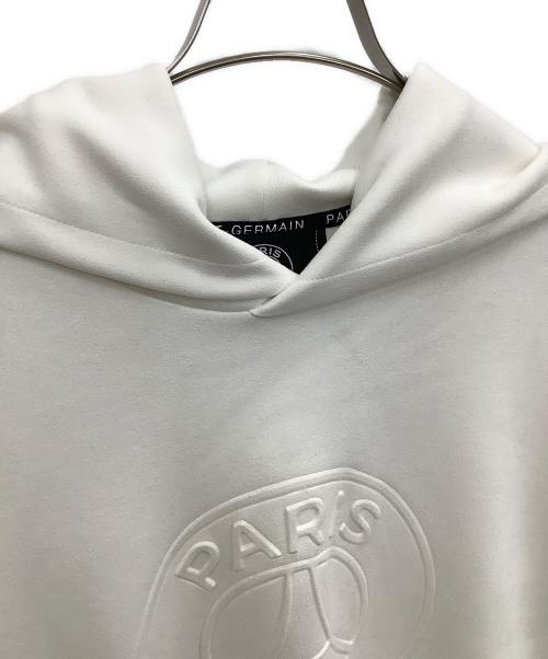 Paris Saint-Germain（パリサンジェルマン）Paris Saint-Germain (パリサンジェルマン) プルオーバーパーカー ホワイト サイズ:Mの古着・服飾アイテム