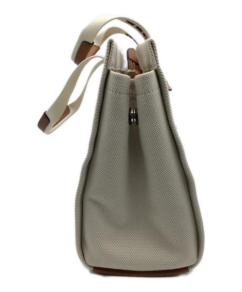 Kate Spade（ケイトスペード）Kate Spade (ケイトスペード) プレンティ キャンバス スモール トート ベージュ×ブラウン サイズ:−の古着・服飾アイテム