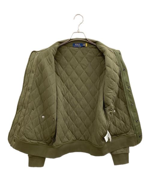 POLO RALPH LAUREN（ポロ・ラルフローレン）POLO RALPH LAUREN (ポロ・ラルフローレン) キルティングボンバージャケット オリーブ サイズ:Sの古着・服飾アイテム