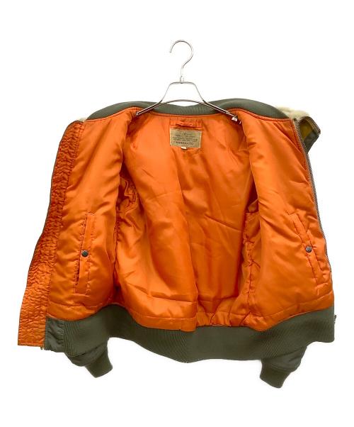 AVIREX（アヴィレックス）AVIREX (アヴィレックス) フライトジャケット カーキ サイズ:Mの古着・服飾アイテム