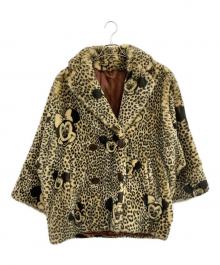 Apparence×DISNEY（アパランス×ディズニー）の古着「ファーコート」｜ブラウン×ブラック