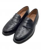 Crockett & Jonesクロケット＆ジョーンズ）の古着「コインローファー」｜ブラック