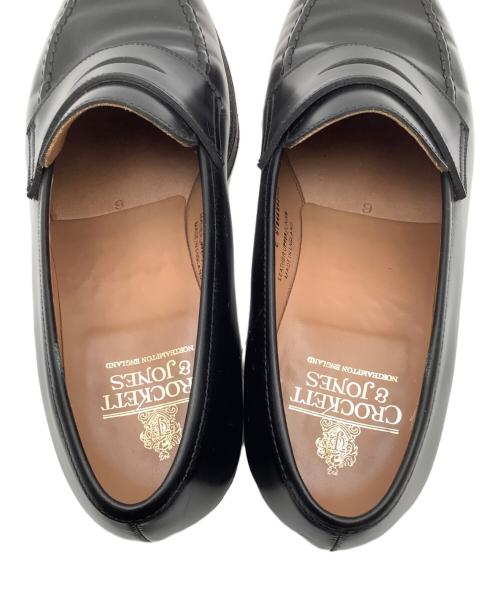 Crockett & Jones（クロケット＆ジョーンズ）Crockett & Jones (クロケット＆ジョーンズ) コインローファー ブラック サイズ:9の古着・服飾アイテム