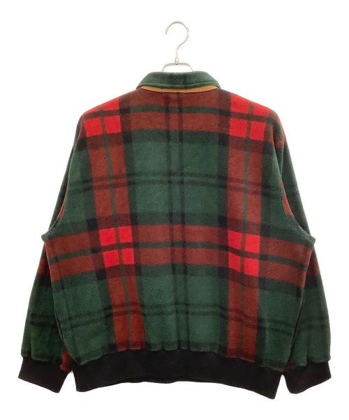 POLO RALPH LAUREN（ポロ・ラルフローレン）POLO RALPH LAUREN (ポロ・ラルフローレン) ハーフスナップフリースジャケット レッド×グリーン サイズ:LLの古着・服飾アイテム